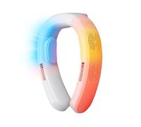 VBESTLIFE Neck Fan, Powerful Cooling and Heating Dual Use, Neck Air Conditioner Wearable Personal Fan, 10000mAh Large Battery, for Outdoor Daily Use (White)