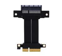 VBESTLIFE PCIe 4.0 X4 Adapter Card, GPU Extension Cable 180° Male to Female for M.2 WiFi Acquisition SSD RAID Cards (5cm)