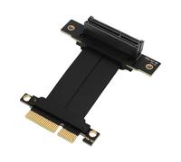 VBESTLIFE PCIe 4.0 X4 Riser Cable, 8GB/s GPU Extension Cable with 90° Right Angle Female Connector for M.2 WiFi USB Sound Card SSD GPU and PCIe Cards (5cm)