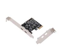 VBESTLIFE PCIE to USB 3.2 Gen 1 Card, 5Gbps Dual Type C Ports Expansion Adapter with Front Panel Header USB Card, For Wins For Linux, and For OS X