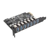 VBESTLIFE PCIE USB 3.2 Gen 1 Card 7 Ports PCI Expree to USB Expansion Card Super Speed 5Gbps Hub Controller Adapter for Wins 11/10, for Linux, for OS X