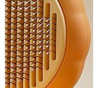 VBESTLIFE Pet Needle Comb Self Cleaning Removes Floating Hair One Key Button Little Bee Shape Cat Grooming Massager Brush for Short and Long Hair (Pumpkin Model, Pumpkin Color (Handle One Touch)