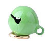 VBESTLIFE Pets Iron Bell Collar Pendant, Durable Sound Pet Bell for Cats and Dogs, Suitable for Outdoor Activities, Keyring Included (Green)