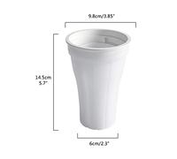 VBESTLIFE Pinch Ice Cup, Creative Children's Smoothie Bottle, 150ml Ice Cream Making Cup for Parties, TPE + LDPE 14.5 * 9.8Cm (Wolf man #67)