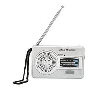 VBESTLIFE Portable AM FM Radio, Battery Operated Radio, Long Range Reception, Loud Speaker, Transistor Antenna, 3.5mm Jack for Home Outdoor Emergency