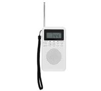 VBESTLIFE Portable AM FM WB Radio, Mini Radio with Earphone Port, Digital Tuning Battery Powered LCD Display for Walking Jogging