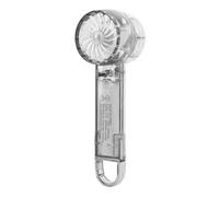 VBESTLIFE Portable Mini Handheld Fan with Ice Cooling, 3 Speed USB Rechargeable, Transparent Personal Fan for Women Men, for Indoor Outdoor (Black)