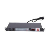 VBESTLIFE Power Sequencer Professional 10 Channel with Digital Voltage Display for Stage Amplifier Speaker High Power Equipment Controller (UK)