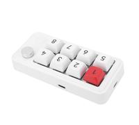 VBESTLIFE Programmable Macro Keyboard, Wired USB C Numeric Keypad with 8 Hot Swappable Keys and 12 Lighting Modes, for Wins 7, 8, 10, for OS X (White)