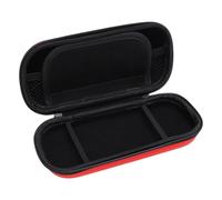 VBESTLIFE PS 3000 Case, Water Proof PU EVA Hard Shell with Zippered Mesh Pocket and 5 Game Slots, with Wrist Strap (Red)