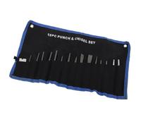 VBESTLIFE Punch Set, 16 Pcs Mechanics Chisel Set with Hardened Steel, Precision Pin Center Taper Punch for Metalworking, Heavy Duty Cold Chisel for Rusty Nut Removal, Anti Rust Workshop Tool