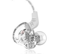 VBESTLIFE QKZ AK6 Graphene Diaphragm Dynamic Coil HiFi Sport Headphones In Ear Earphone with Microphone Music Earbuds for Smartphones (White)