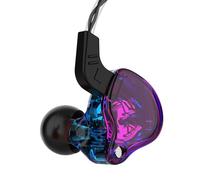 VBESTLIFE QKZ AK6 Graphene Diaphragm Dynamic Coil HiFi Sport Headphones In Ear Earphone with Microphone Music Earbuds for Smartphones (Purple)