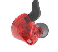 VBESTLIFE QKZ AK6 Graphene Diaphragm Dynamic Coil HiFi Sport Headphones In Ear Earphone with Microphone Music Earbuds for Smartphones (Red)