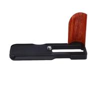 VBESTLIFE Quick Release L Bracket for power V1 Cameras Aluminum with Wood Grip, L Shape Plate for Arca Tripod 1/4 Inch Threaded Hole Vertical Filming (Black)