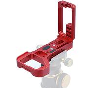 VBESTLIFE Quick Release Plate L-Shaped QR Mount Tripod Head Accessory 1/4 Inch Hole Adjustable for ILCE-7RM4 A7RIV A7R4 Mirrorless Camera (Red)