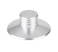 VBESTLIFE Record Weight Stabilizer, Vinyl Turntable Record Clamp Disc Stabilizer Aluminum Vibration Reducer for LP Vinyl Record Weight Player (Silver)