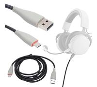VBESTLIFE Replacement Cable Compatible with MMX150 Headset, Type C to USB Gaming Headset Cable with OFC Core and Independent Shielding, 6.56ft