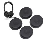 VBESTLIFE Replacement Earpads for Evolve2 50/55 Headset, Ear Pads Cushions with Soft Protein Leather, Black