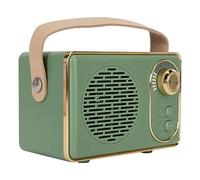 VBESTLIFE Retro Bluetooth Speaker, Mini Wireless Radio Vintage Speaker, 5W Powerful, Indoor Outdoor Small Speaker Support USB, TF Card, AUX Playback (green)