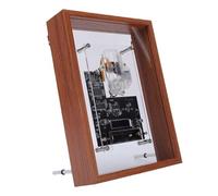 VBESTLIFE Retro Frame CD Player with Transparent Body & Floating CD Mechanism, Wireless BT Compatible, HiFi Sound, for Holidays, Anniversary