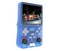 VBESTLIFE Retro Handheld Game Console, 4.0 Inch 720x720 IPS Screen, 64GB Built in 22,000+ Classic Game, WiFi Portable, for Adults and Kids (Blue)