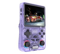 VBESTLIFE Retro Handheld Game Console, 4.0 Inch 720x720 IPS Screen, 64GB Built in 22,000+ Classic Game, WiFi Portable, for Adults and Kids (Purple)