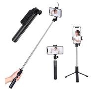 VBESTLIFE Selfie Stick Tripod, 3 Color Fill Light, 360 Rotatable Head, Detachable BT 5.0 Remote, Extends 8.07 to 35.43 Inches, for Phones 2.6 to 4.0 Inches Wide