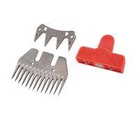 VBESTLIFE Sheep Shears Replacement Blades, Professional Stainless Steel Clipper Blades, 13 Tooth Blade and 4 Tooth Blade, for Sheep, Alpaca, Goat