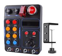 VBESTLIFE Simulator Race Central Control Box, 19 Keys 9 Types 30 Programmable Options, with Toggle for Engine Start Stop, for PC Racing Games