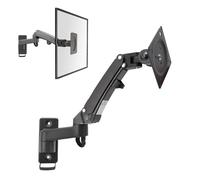 VBESTLIFE Single Monitor Wall Mount for 17 to 35 Inch Computer Screens, Holds Up to 26.4lbs, Full Motion Adjustable Wall Bracket, VESA Mount 75, 100