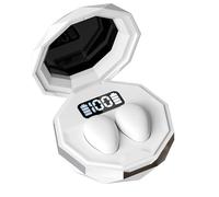 VBESTLIFE Sleeping Earphones with LED Display for Side Sleepers, Ergonomic Design & Bluetooth 5.4 Technology, IPX6 water proof Rating with 28H Total Battery Life (White)