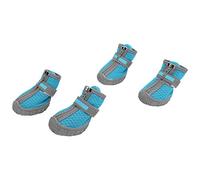 VBESTLIFE Small Puppy Dog Shoes Non Slip Breathable Pet Boots for Protection 4 Pack, Lake Blue (3 Size)