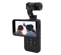 VBESTLIFE Small Vlog Camera, 5K Ultra Clear Image, 3.5 Inch Rotating IPS Touch Screen, 180° Rotatable Lens, 30fps Wide Angle Action Camera, 2.7h Battery, 3 Axis Stabilization