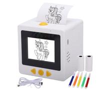 VBESTLIFE Smart AI Voice Sticker Printer Box, Mini Thermal Label Maker Inkless Portable Sticker Maker for Office Study Notes Crafts
