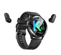 VBESTLIFE Smart Watch with Earbuds, 1.39 Inch HD Screen Bluetooth Fitness Tracker, Heart Rate Sleep Monitor, NFC Weather, with Charging Case
