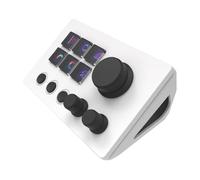 VBESTLIFE Stream Dock Controller, 6 Customizable LCD Keys, Visual Keyboard with 6 Touch Spring Keys for OBS, Twitch, YouTube, for OS X, PC (White)