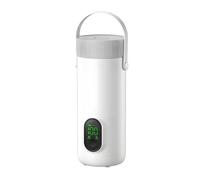 VBESTLIFE Travel Electric Kettle, 350ml Stainless Steel Portable Water Boiler with 27000mAh Battery and Smart Temperature Control, for Camping Hiking