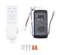 VBESTLIFE Universal Ceiling Fan Remote Control Kit, 6 Speeds Ceiling Fan Light Controller Receiver with Timer