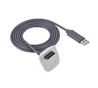 VBESTLIFE USB Charging Cable, 1.5m Wireless Game Controller Fast Charger Cord for Xbox 360(Gray)