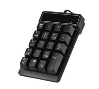Vbestlife USB Numeric Keypad, 1.5M / 5FT USB Wired 19 Keys Numeric Keypad Number Pad for Laptop Desktop PC