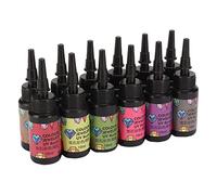 VBESTLIFE UV Resin Quick Curing 12 Bottles a Set for DIY Jewelry Making and Crafts with Special Nozzle for Easy Operation