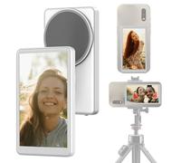 VBESTLIFE Vlog Magnetic Selfie Screen, Magnetic Phone Vlog Selfie Monitor Screen with Remote, Low Latency Back Camera Monitor for Live Stream