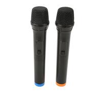 VBESTLIFE Wireless Handheld Microphone Dual Pack, 20m Range Portable Karaoke Mic with 6.35mm Adapter, Plug and Play for Home Party & Public Speaking