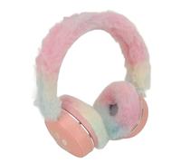 VBESTLIFE Wireless Headphone, Bluetooth Ear Warmers Headphones Foldable Over Headphone with Colorful Breathing Light, Warm Earmuff Deep Bass Gaming Headsets for Girl Women Gifts (Roseate)