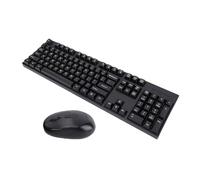 VBESTLIFE Wireless Keyboard and Mouse Combo, 2.4Ghz Full Size Silent Ergonomic Keyboard and Mouse, for Computer, Laptop, PC (Black)