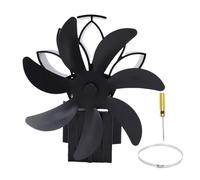VBESTLIFE Wood Stove Fan, Heat Powered 7 Blades, Fireplace Fan for Wood Log Burner, Wall Mount Freestanding
