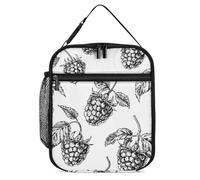 VBFKL Insulated Lunch Bag for Women Men Reusable Lunch Box Lunch Tote Bag Ink Drawing Style Lunch Container for Office, 27.5X20cm, B26H54BJKGH