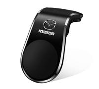 VBGHRE Car Phone Holder for Mazda 2 2007-2022+, Air Vent Car Phone Mount Cradle 360°Rotation, Single Hand Operation Car Phone Mount,A