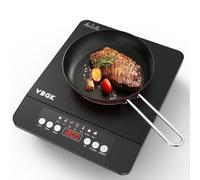 VBGK Single Induction Hob, 1800W Portabl Induction Cooker, 7 Cooking Modes, Induction Stove with LED Touch Display, 8 Power Levels & 4 Hour Timer, Child Lock